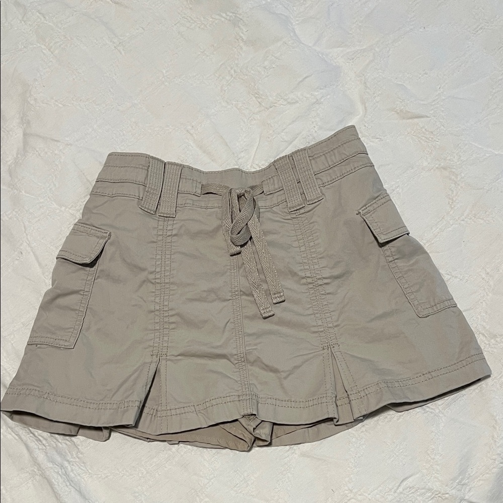 Hollister Beige Cargo Skort